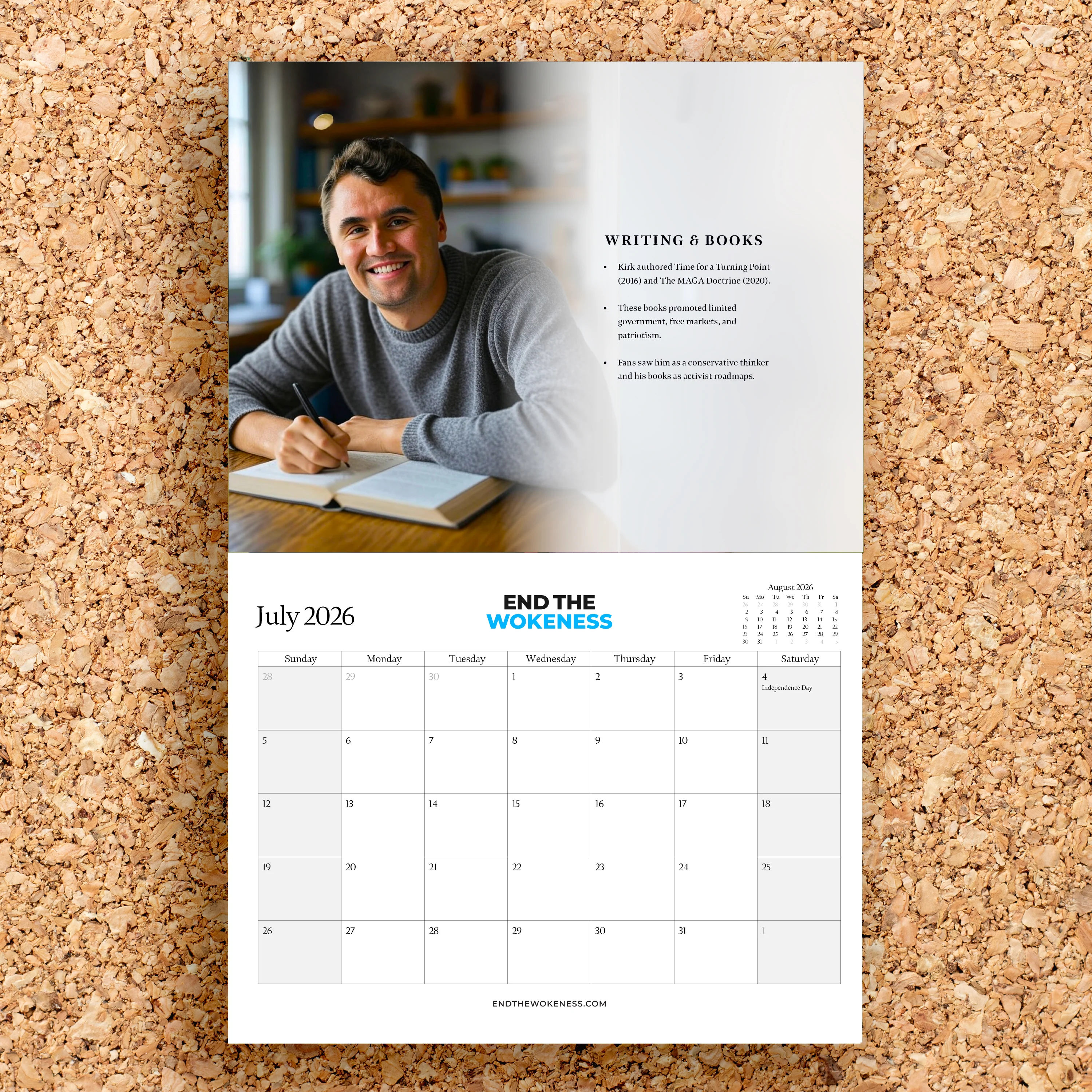 Charlie Kirk 2026 Biography Calendar (Not Endorsed by Charlie Kirk) - Image 4