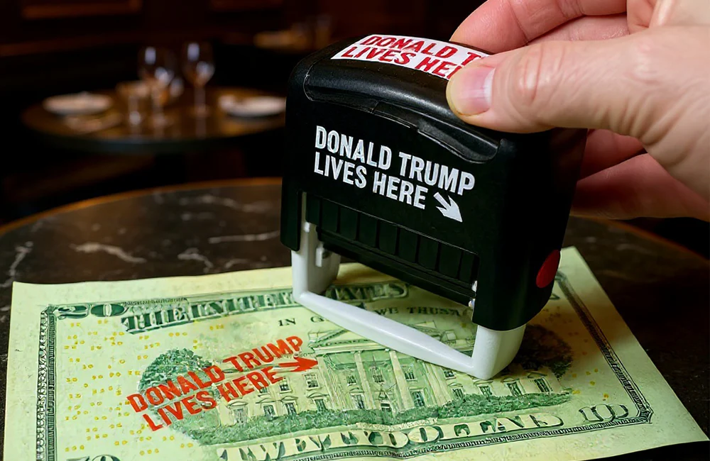 "Donald Trump Lives Here" Currency Stamp - Image 3